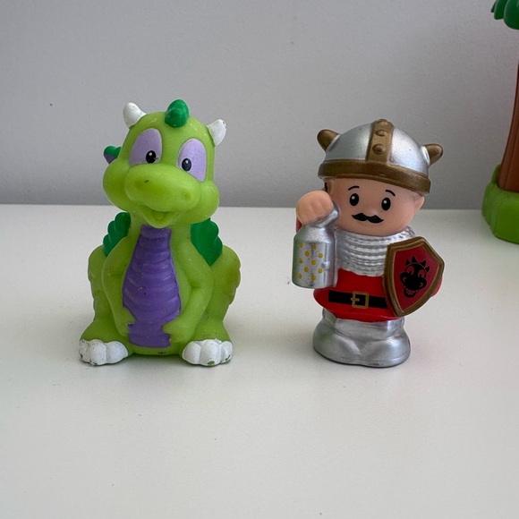 Little People Other - Fisher Price Little People Dragon & Knight Figure Set Medieval Toy